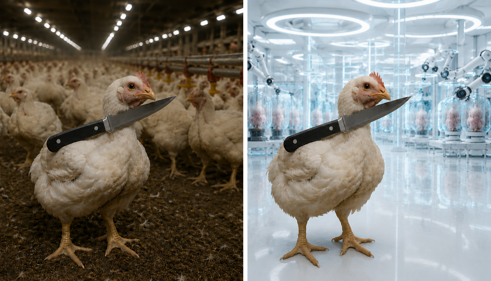 Dilemma 2: chicken vs Westworld-robot chicken